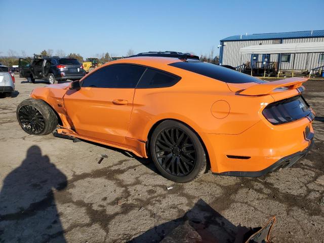 1FA6P8CF5M5136160 - 2021 FORD MUSTANG GT ORANGE photo 2