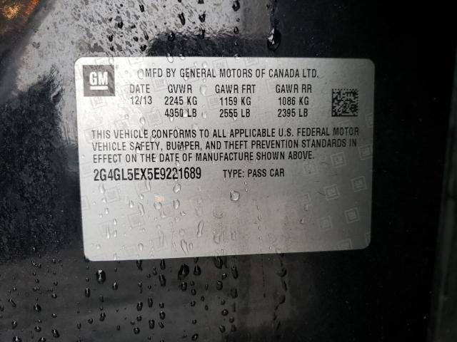 2G4GL5EX5E9221689 - 2014 BUICK REGAL 黑色 照片 12