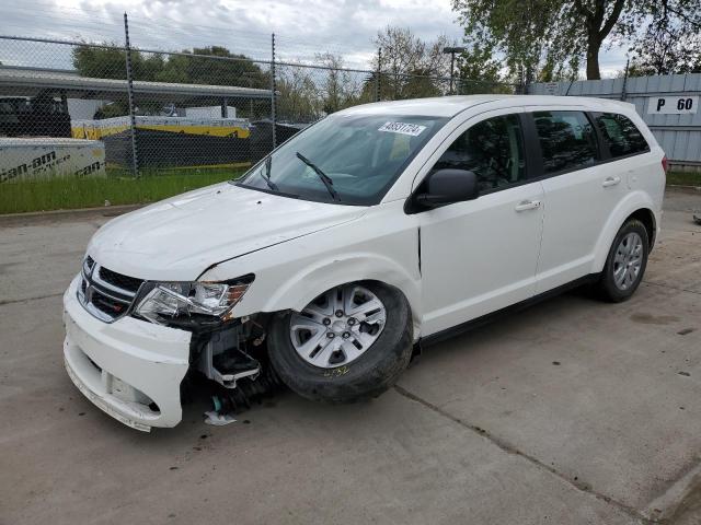 3C4PDCAB4FT671266 - 2015 DODGE JOURNEY SE WHITE photo 1