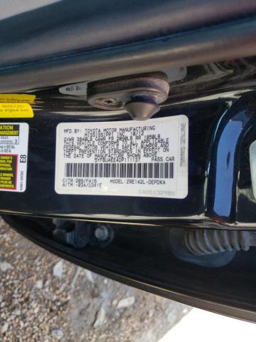 5YFBU4EE4DP111137 - 2013 TOYOTA COROLLA BASE BLACK photo 10