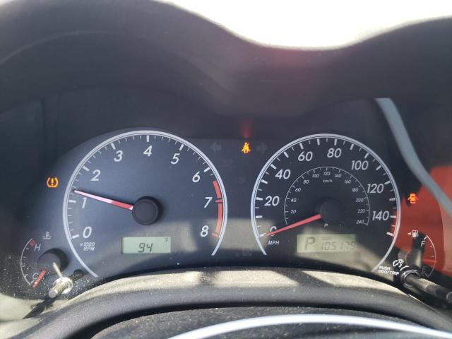 5YFBU4EE4DP111137 - 2013 TOYOTA COROLLA BASE BLACK photo 8