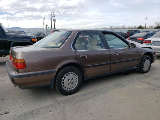 JHMCB7654MC027045 - 1991 HONDA ACCORD LX BROWN photo 3