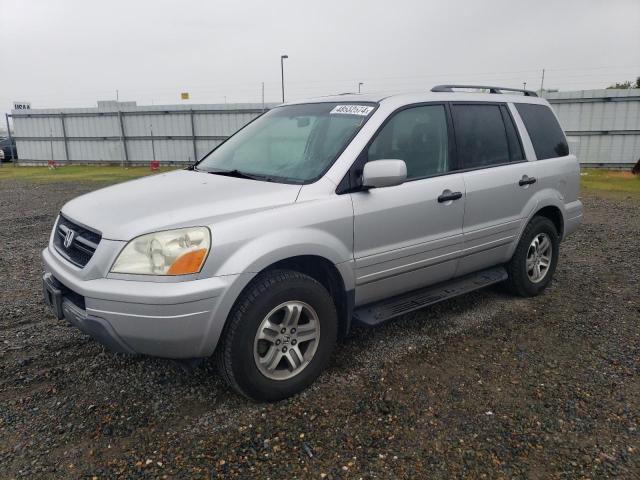 2HKYF185X5H504153 - 2005 HONDA PILOT EXL SILVER photo 1