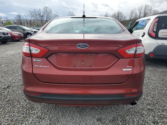 3FA6P0HD0ER374814 - 2014 FORD FUSION SE ORANGE photo 6