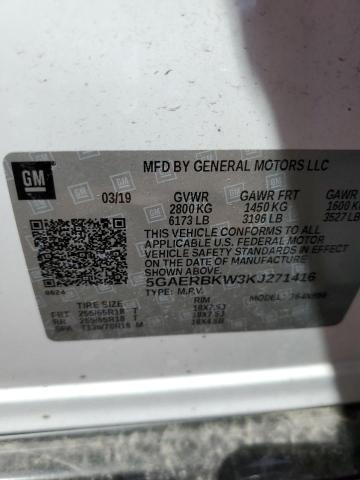 5GAERBKW3KJ271416 - 2019 BUICK ENCLAVE ESSENCE 白色 照片 14