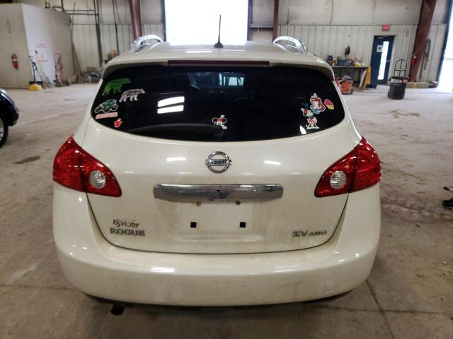 JN8AS5MV6DW608761 - 2013 NISSAN ROGUE S WHITE photo 6