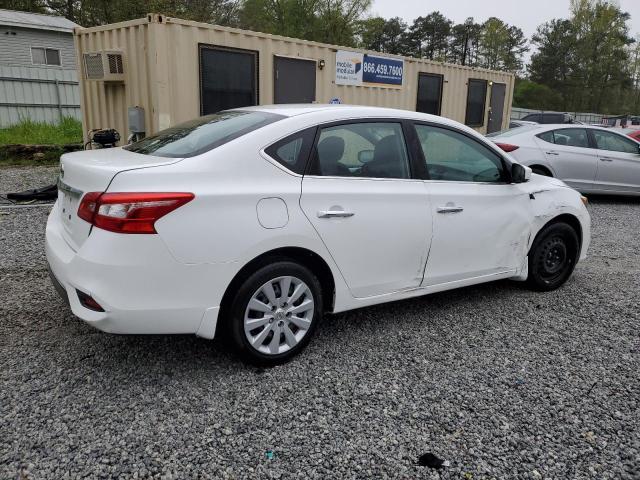 3N1AB7AP9KY236435 - 2019 NISSAN SENTRA S WHITE photo 3