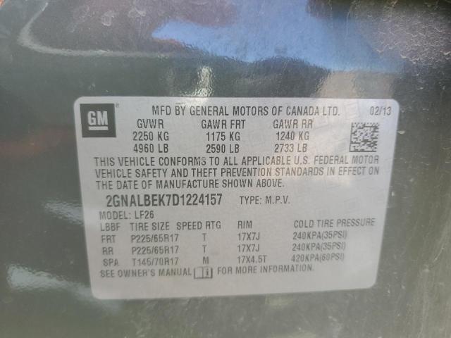 2GNALBEK7D1224157 - 2013 CHEVROLET EQUINOX LS CHARCOAL photo 12