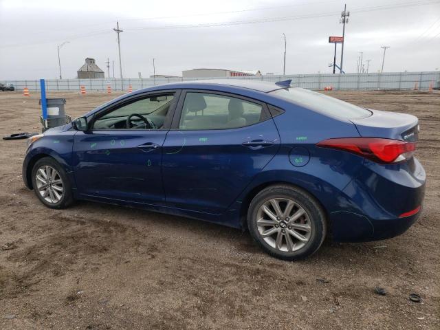 5NPDH4AE3GH745236 - 2016 HYUNDAI ELANTRA SE BLUE photo 2