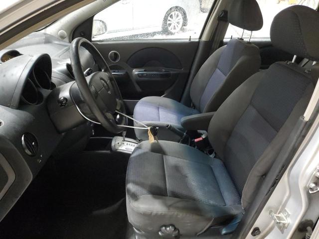 KL1TD66618B222294 - 2008 CHEVROLET AVEO BASE Gümüş foto 7