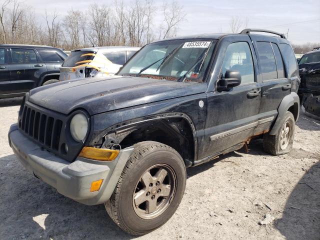 1J4GL48K37W717366 - 2007 JEEP LIBERTY SPORT BLACK photo 1