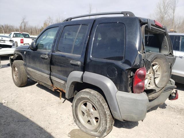 1J4GL48K37W717366 - 2007 JEEP LIBERTY SPORT BLACK photo 2