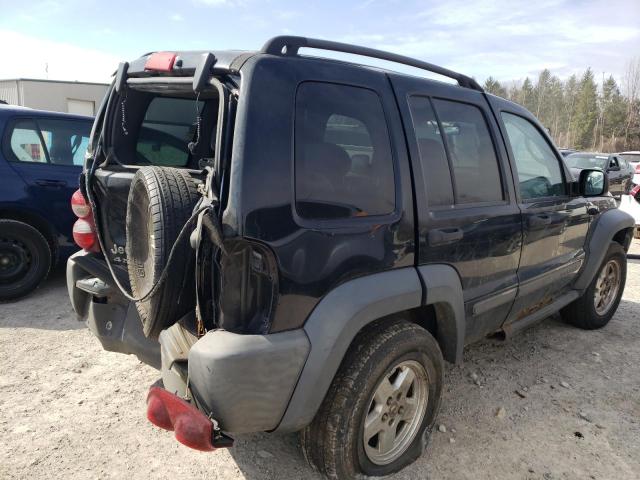 1J4GL48K37W717366 - 2007 JEEP LIBERTY SPORT BLACK photo 3