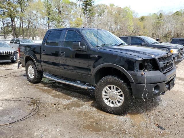 1FTPW14V26FB74912 - 2006 FORD F150 SUPERCREW BLACK photo 4