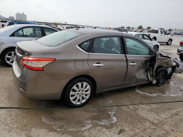 3N1AB7AP2FL646691 - 2015 NISSAN SENTRA S GRAY photo 3