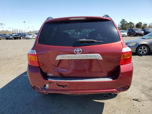 5TDZA3EH3AS003218 - 2010 TOYOTA HIGHLANDER RED photo 6