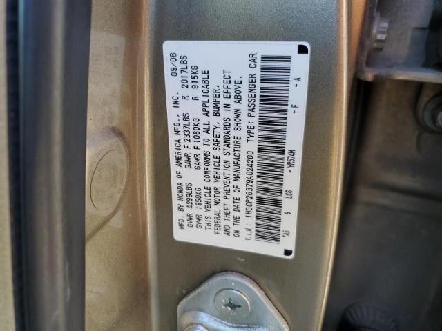 1HGCP26379A024200 - 2009 HONDA ACCORD LX GOLD photo 12