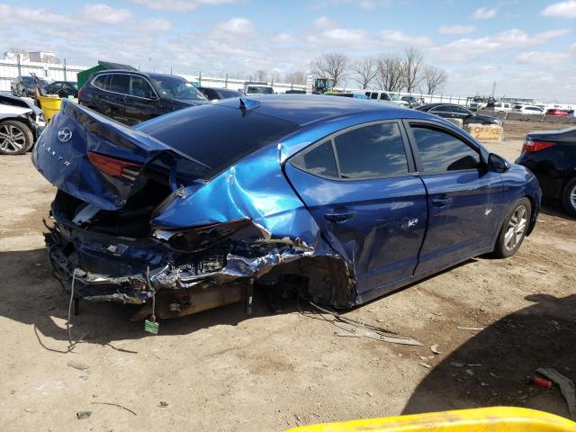 5NPD84LF1KH481755 - 2019 HYUNDAI ELANTRA SEL BLUE photo 3