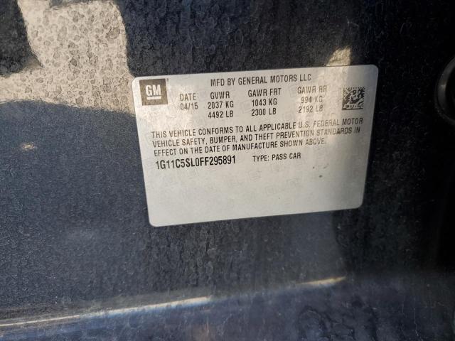 1G11C5SL0FF295891 - 2015 CHEVROLET MALIBU 1LT 石墨色 照片 12