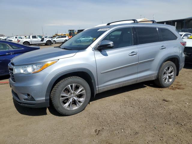 5TDJKRFH1ES060843 - 2014 TOYOTA HIGHLANDER XLE 银色 照片 1