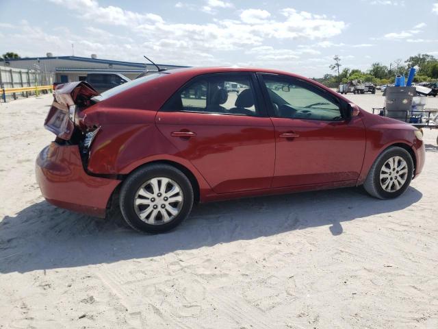 KNAFU4A27B5461981 - 2011 KIA FORTE EX RED photo 3