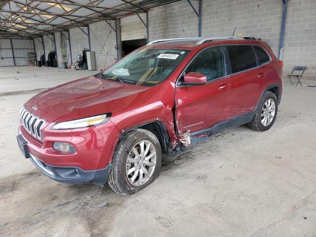 1C4PJMDS0FW630217 - 2015 JEEP CHEROKEE LIMITED RED photo 1