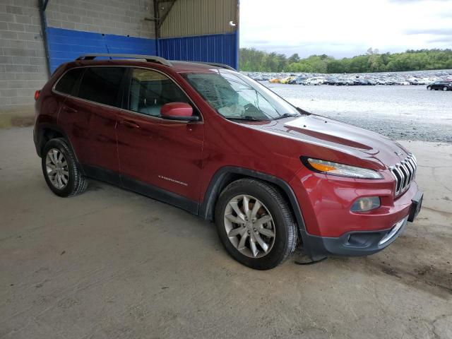 1C4PJMDS0FW630217 - 2015 JEEP CHEROKEE LIMITED RED photo 4