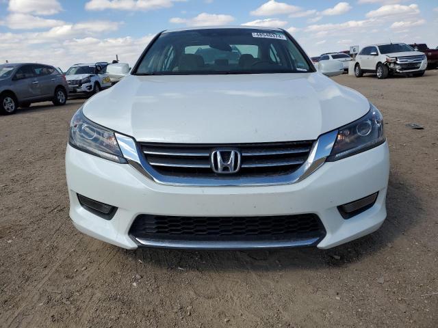 1HGCR2F82EA105993 - 2014 HONDA ACCORD EXL WHITE photo 5