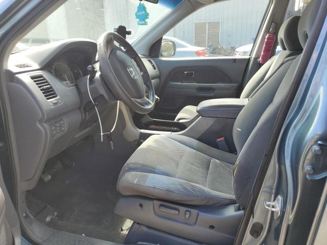 5FNYF28388B011157 - 2008 HONDA PILOT SE BLUE photo 7