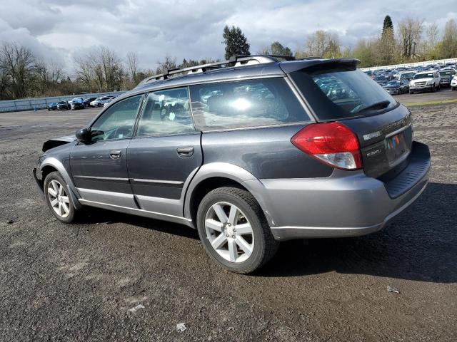 4S4BP61C997343681 - 2009 SUBARU OUTBACK 2.5I GRAY photo 2