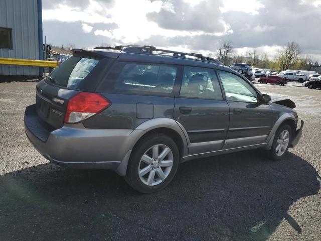 4S4BP61C997343681 - 2009 SUBARU OUTBACK 2.5I GRAY photo 3