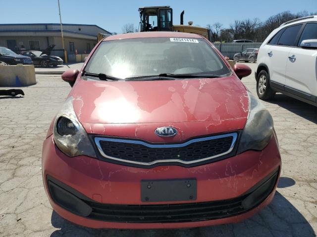 KNADM4A36F6441947 - 2015 KIA RIO LX RED photo 5