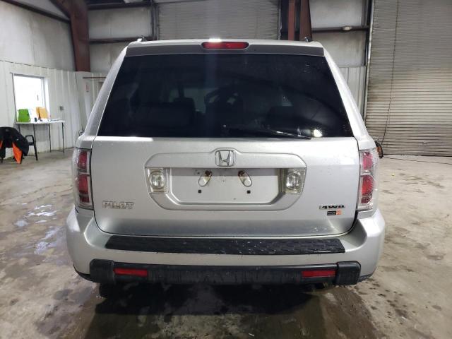 2HKYF18567H537282 - 2007 HONDA PILOT EXL SILVER photo 6