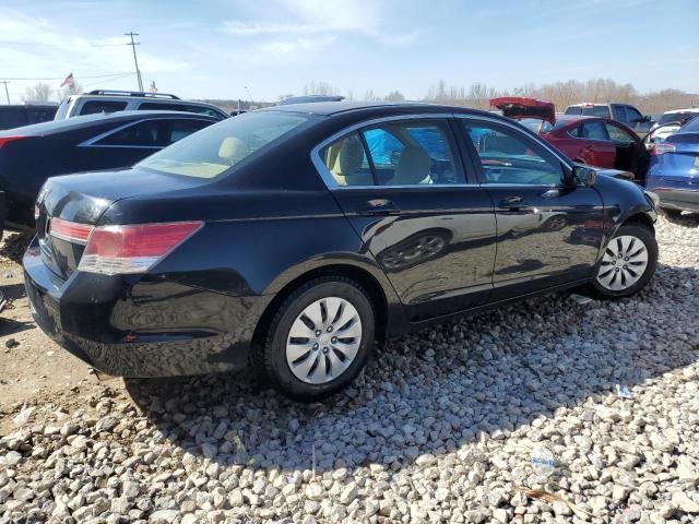 1HGCP2F30CA114215 - 2012 HONDA ACCORD LX BLACK photo 3