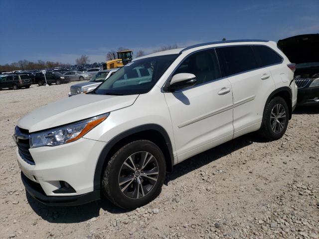 5TDJKRFH4GS328349 - 2016 TOYOTA HIGHLANDER XLE Սպիտակ լուսանկար 1