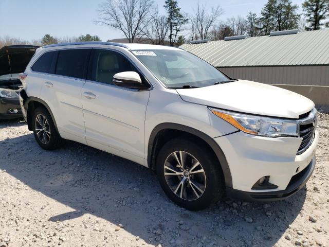 5TDJKRFH4GS328349 - 2016 TOYOTA HIGHLANDER XLE Սպիտակ լուսանկար 4