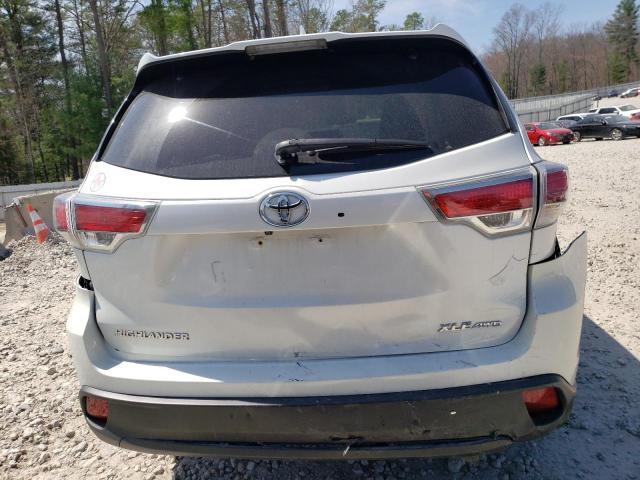 5TDJKRFH4GS328349 - 2016 TOYOTA HIGHLANDER XLE Սպիտակ լուսանկար 6