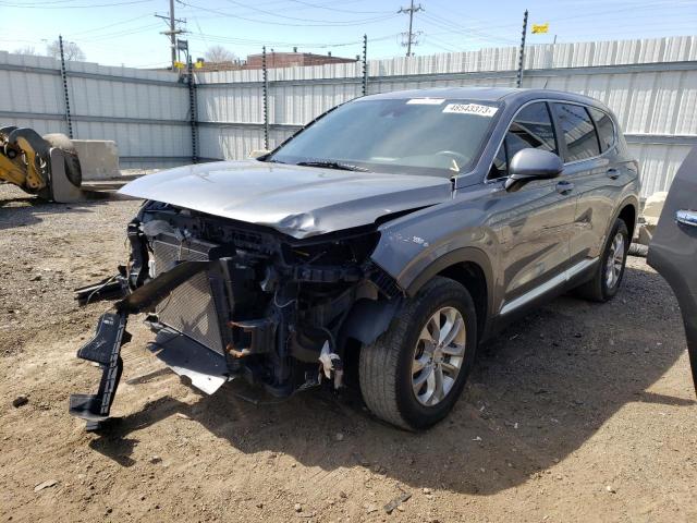 5NMS2CAD5KH104444 - 2019 HYUNDAI SANTA FE SE GRAY photo 1