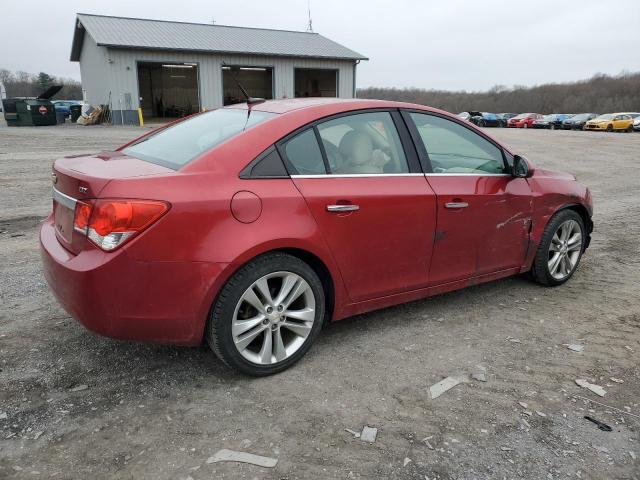 1G1PH5S95B7250448 - 2011 CHEVROLET CRUZE LTZ BURGUNDY photo 3