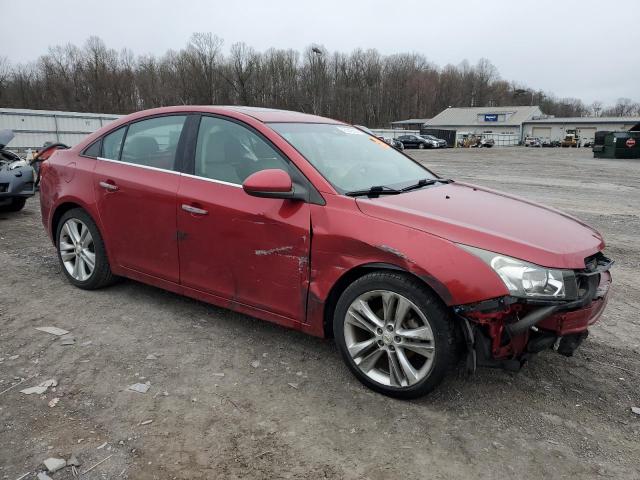 1G1PH5S95B7250448 - 2011 CHEVROLET CRUZE LTZ BURGUNDY photo 4