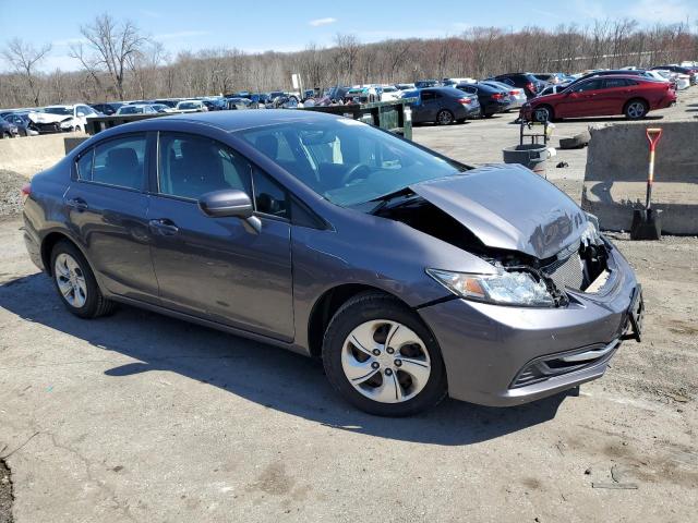 19XFB2F51EE258528 - 2014 HONDA CIVIC LX GRAY photo 4