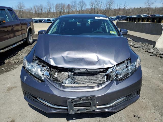 19XFB2F51EE258528 - 2014 HONDA CIVIC LX GRAY photo 5