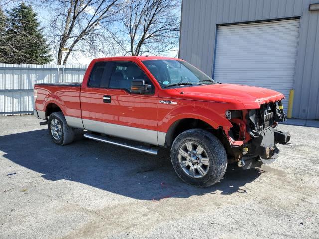 1FTEX1EM8CFB90408 - 2012 FORD F150 SUPER CAB RED photo 4