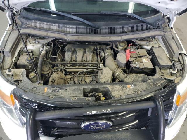 1FM5K8AR9EGC49984 - 2014 FORD EXPLORER POLICE INTERCEPTOR WHITE photo 11