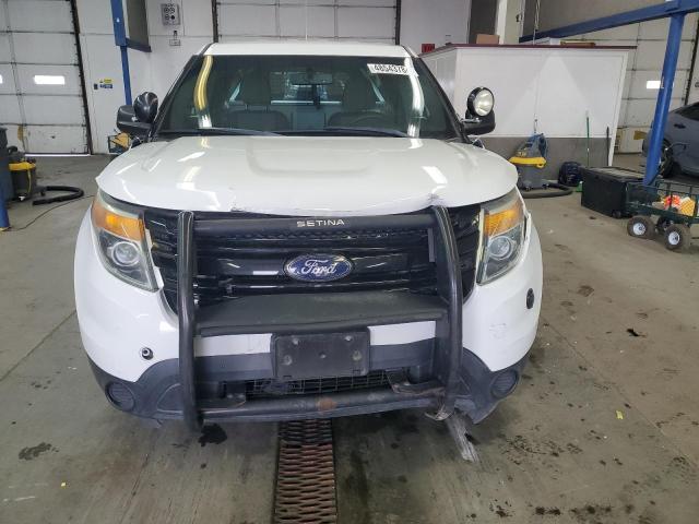 1FM5K8AR9EGC49984 - 2014 FORD EXPLORER POLICE INTERCEPTOR WHITE photo 5