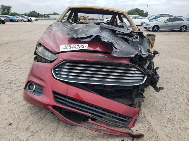 3FA6P0K92DR206790 - 2013 FORD FUSION TITANIUM BURGUNDY photo 5