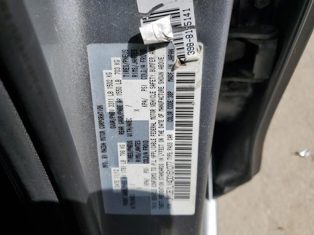 JM1DE1LY4D0161077 - 2013 MAZDA MAZDA2 SILVER photo 12