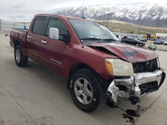 1N6AA07B95N555061 - 2005 NISSAN TITAN XE BURGUNDY photo 4