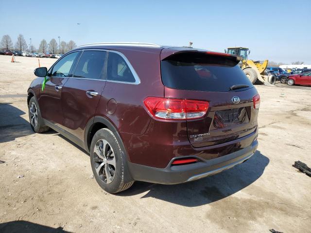 5XYPH4A54GG172237 - 2016 KIA SORENTO EX RED photo 2