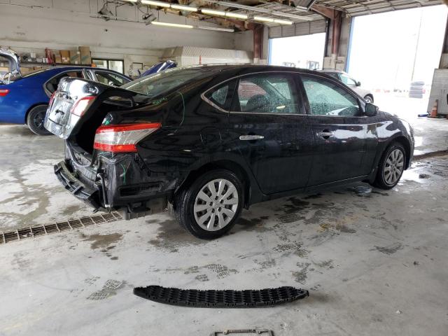 1N4AB7APXDN907145 - 2013 NISSAN SENTRA S BLACK photo 3